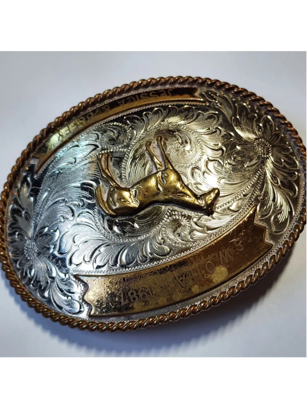 Vintage Western Belt Buckle 